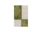 Gaelle - Tapis Poils Ras - Motif Damier - Vert