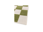 Gaelle - Tapis Poils Ras - Motif Damier - Vert
