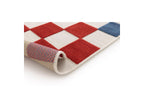 Gabrielle - Tapis Poils Ras - Motif Damier - Multicolore