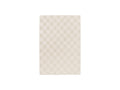 Gabrielle - Tapis Poils Ras - Motif Damier - Blanc