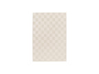 Gabrielle - Tapis Poils Ras - Motif Damier - Blanc