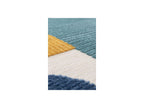 Eloi - Tapis Poils Ras - Motif Abstrait - Bleu