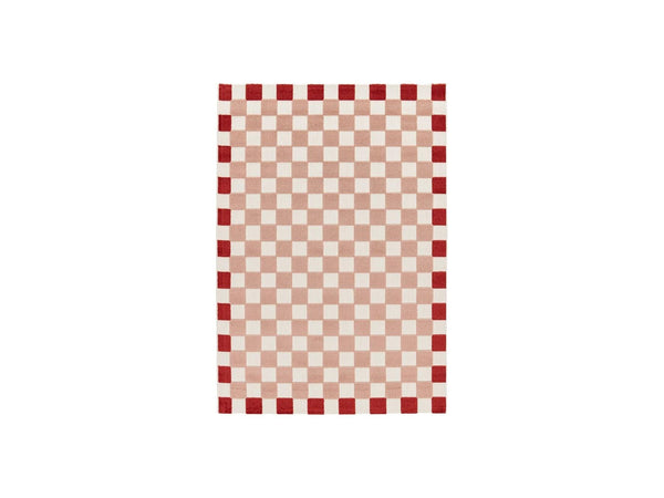 Myrlie - Tapis Poils Ras Myrlie Motif Damier - Rose