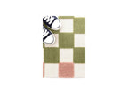 Myrlie - Tapis Poils Ras - Motif Damier - Vert