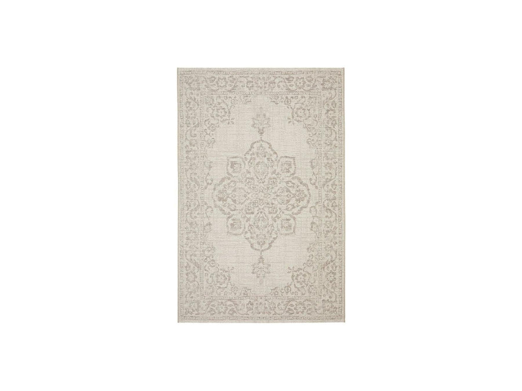 Sami - Tapis Tissé Plat - Motif Vintage - Gris