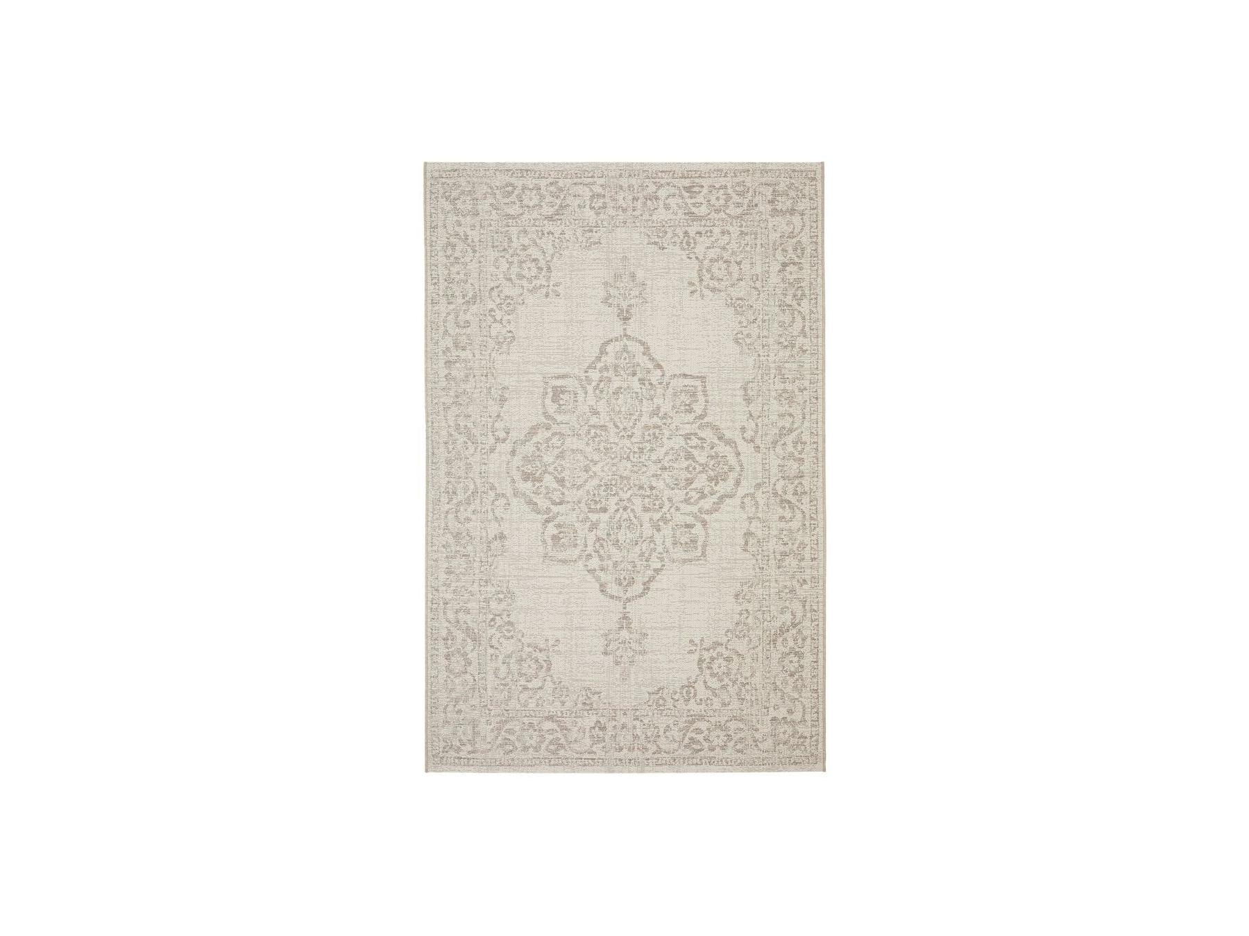 Sami - Tapis Tissé Plat - Motif Vintage - Gris