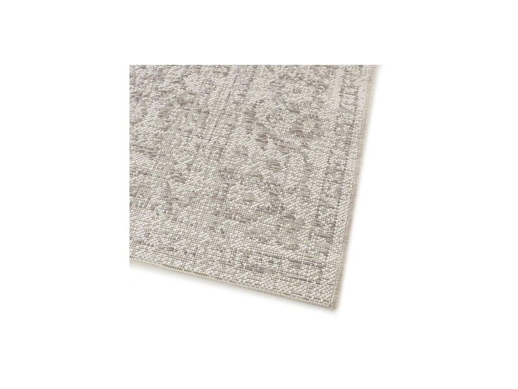 Sami - Tapis Tissé Plat - Motif Vintage - Gris