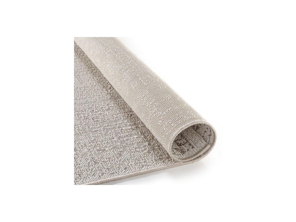 Sami - Tapis Tissé Plat - Motif Vintage - Gris