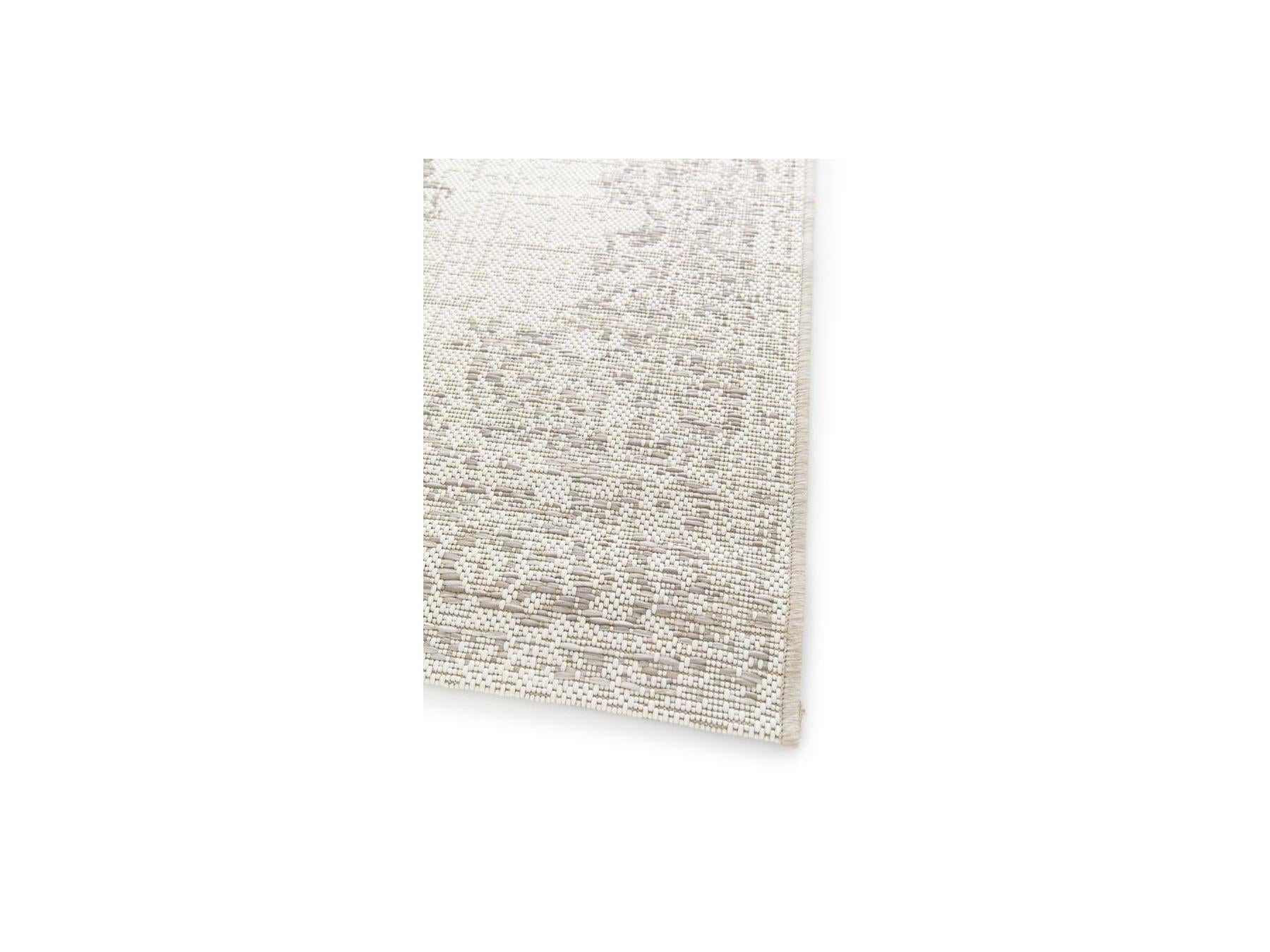 Sami - Tapis Tissé Plat - Motif Vintage - Gris