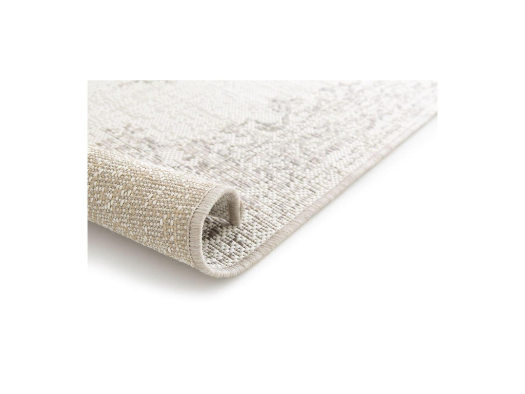 Sami - Tapis Tissé Plat - Motif Vintage - Gris