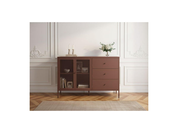 Clara - Buffet 2 Portes 3 Tiroirs - Métal Édition Limitée