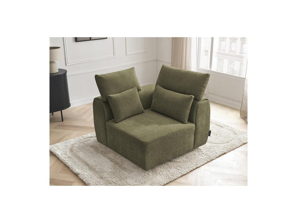 Jana - Angle Avec Têtière Pour Canapé Modulable - Tissu Texturé