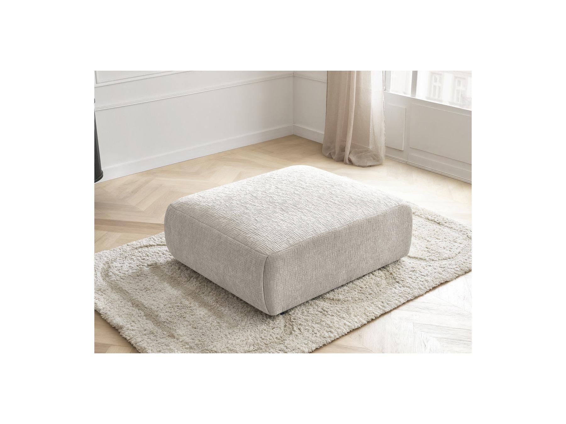 Jana - Pouf Grand - Tissu Texturé