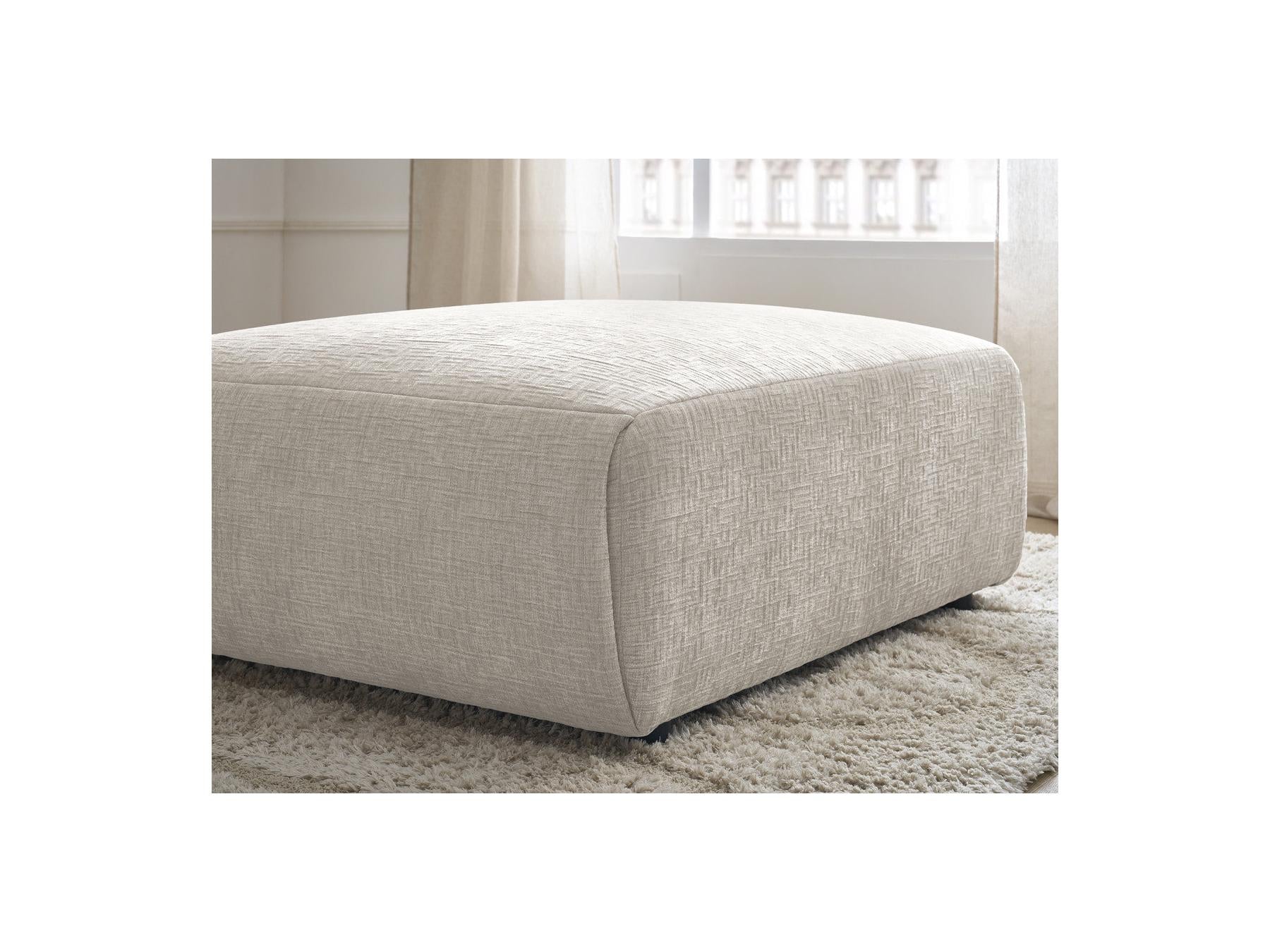 Jana - Pouf Grand - Tissu Texturé