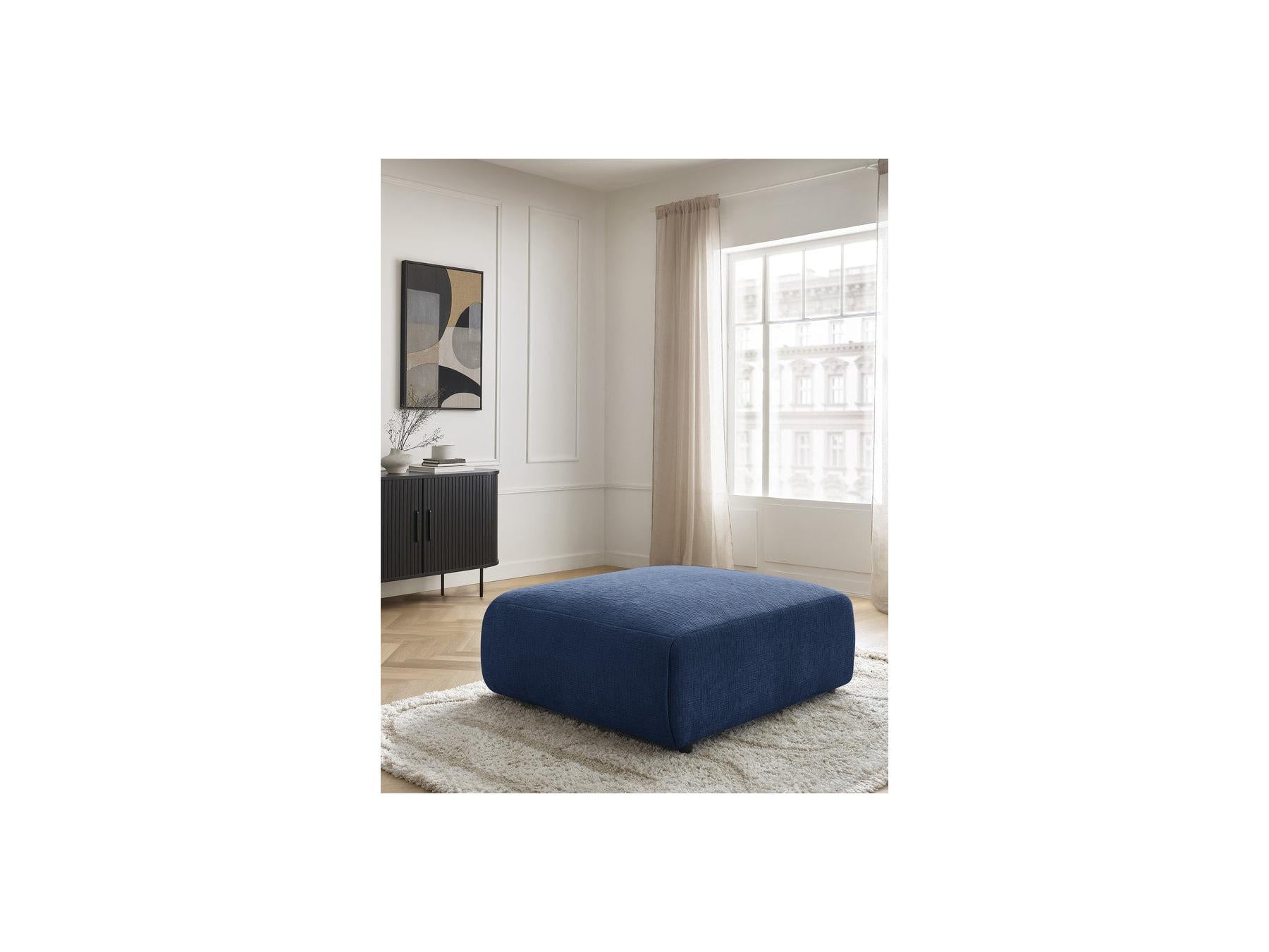 Jana - Pouf Grand - Tissu Texturé
