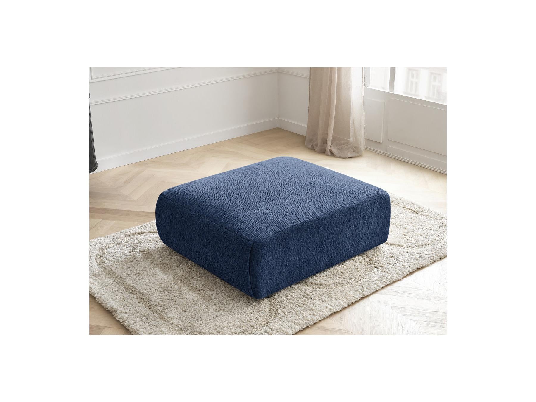 Jana - Pouf Grand - Tissu Texturé
