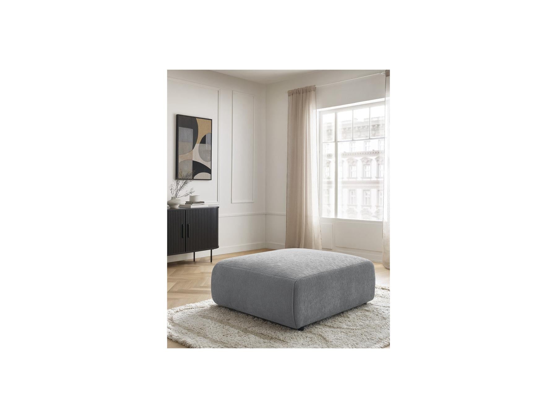 Jana - Pouf Grand - Tissu Texturé