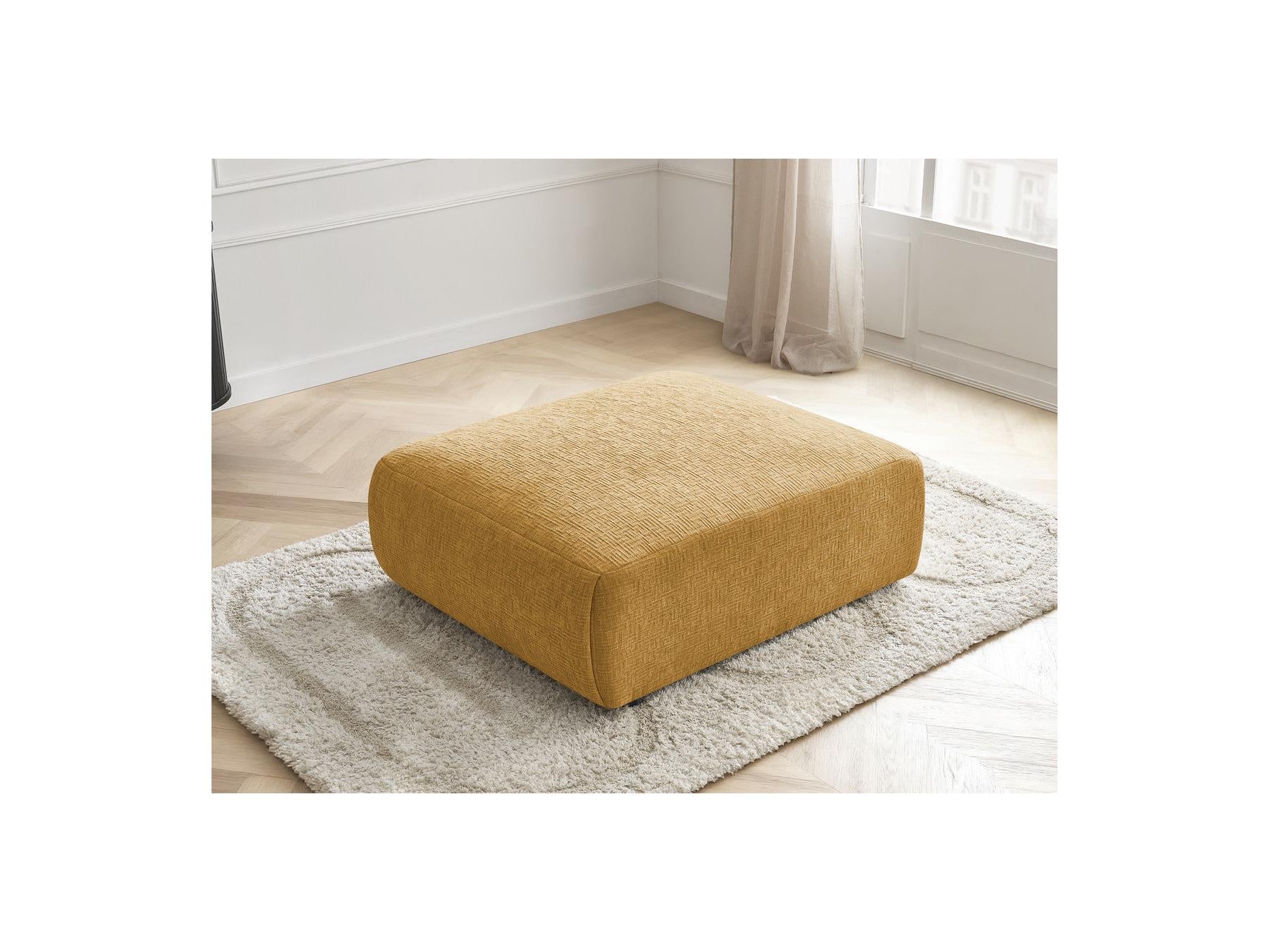 Jana - Pouf Grand - Tissu Texturé