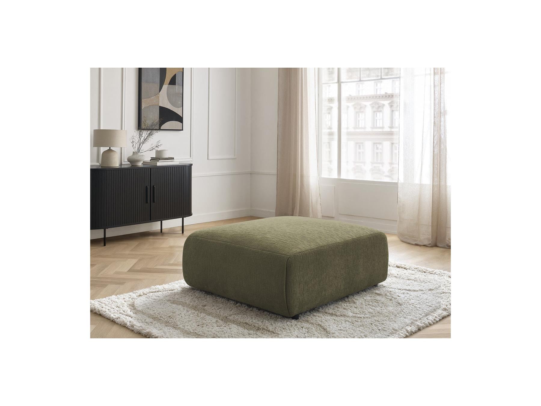 Jana - Pouf Grand - Tissu Texturé