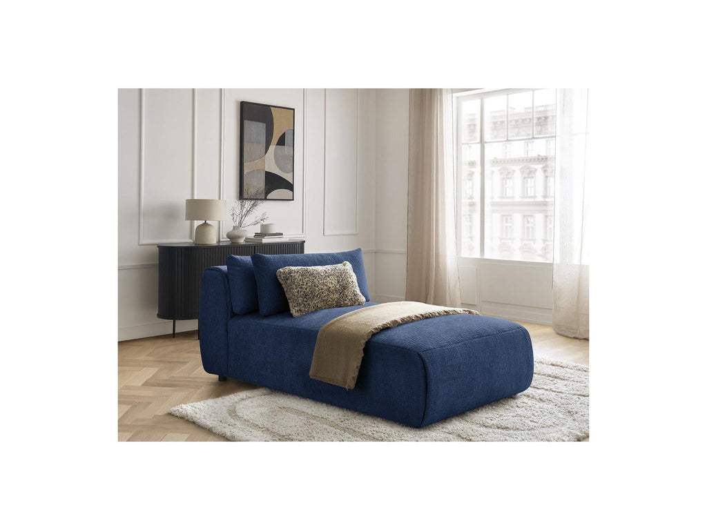 Jana - Méridienne Avec Têtière Pour Canapé Modulable - Tissu Texturé