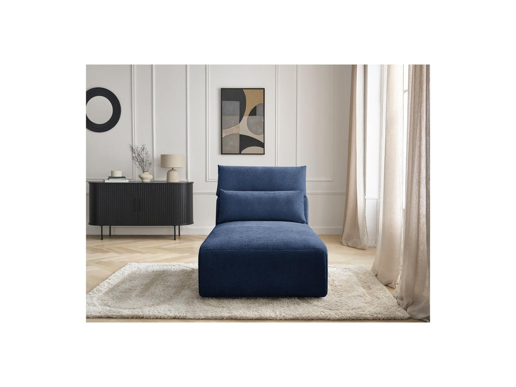 Jana - Méridienne Avec Têtière Pour Canapé Modulable - Tissu Texturé