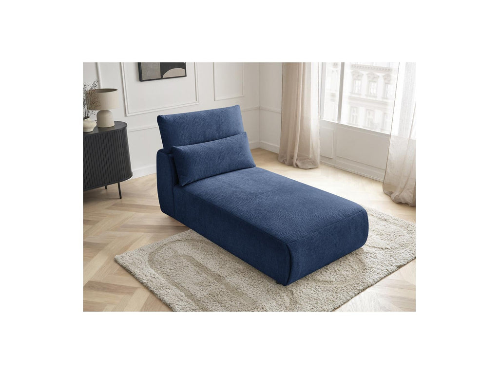 Jana - Méridienne Avec Têtière Pour Canapé Modulable - Tissu Texturé