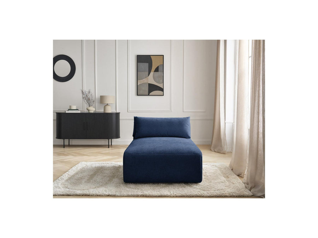 Jana - Méridienne Avec Têtière Pour Canapé Modulable - Tissu Texturé