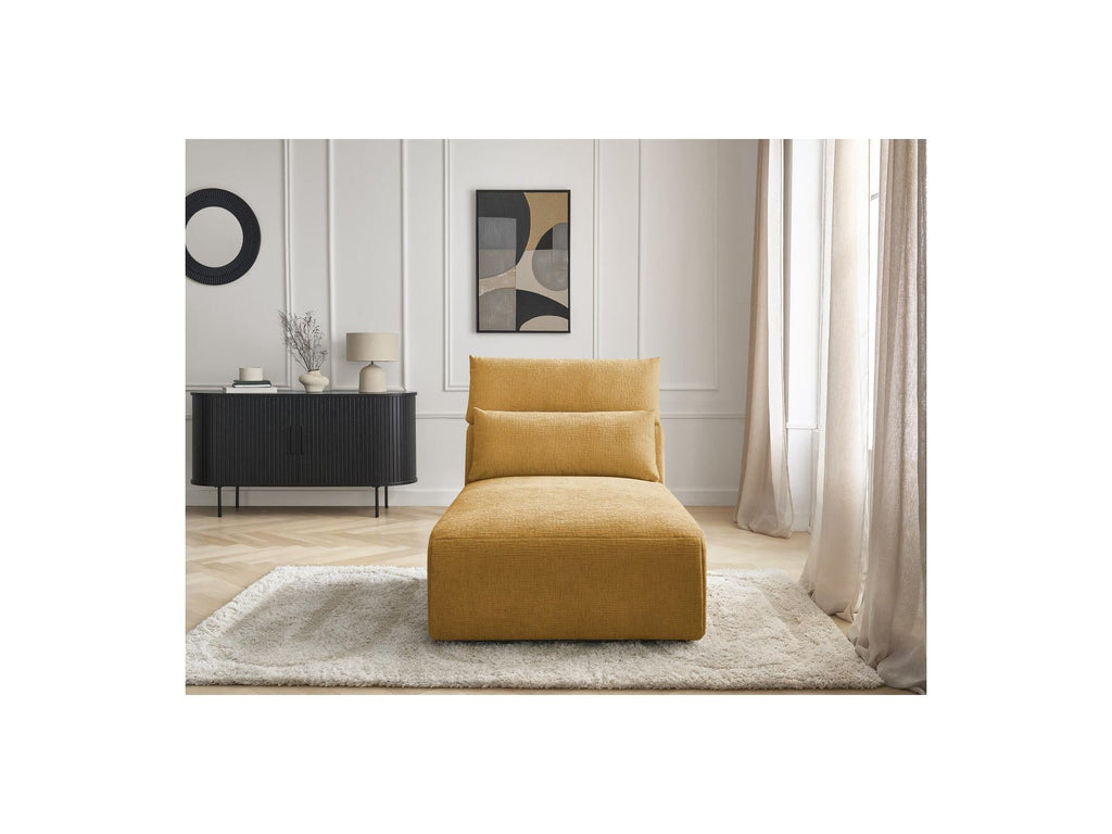 Jana - Méridienne Avec Têtière Pour Canapé Modulable - Tissu Texturé
