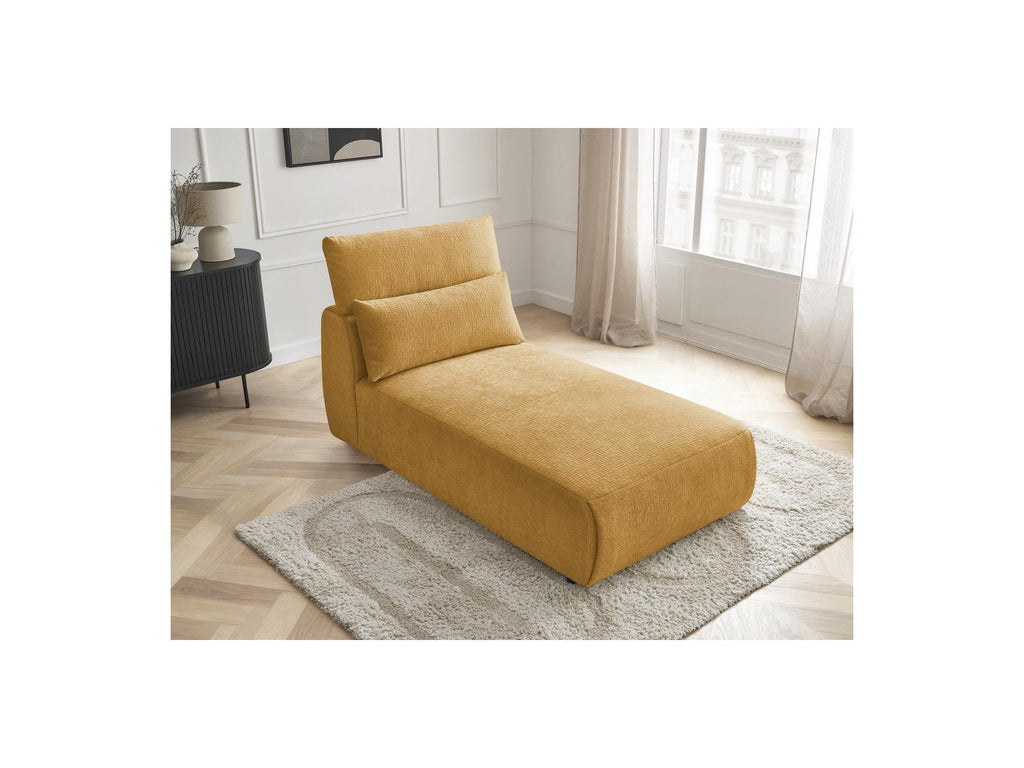 Jana - Méridienne Avec Têtière Pour Canapé Modulable - Tissu Texturé