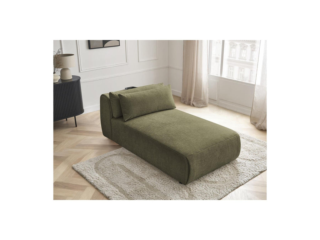 Jana - Méridienne Avec Têtière Pour Canapé Modulable - Tissu Texturé
