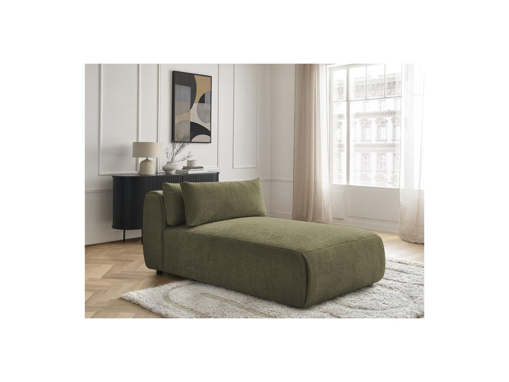 Jana - Méridienne Avec Têtière Pour Canapé Modulable - Tissu Texturé