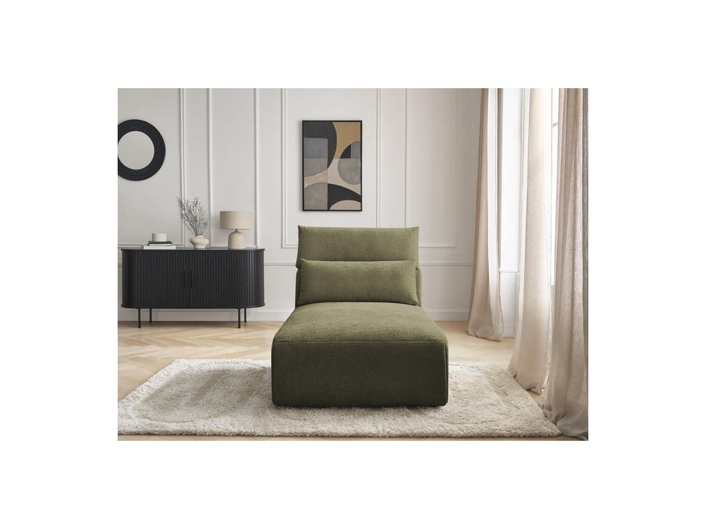 Jana - Méridienne Avec Têtière Pour Canapé Modulable - Tissu Texturé