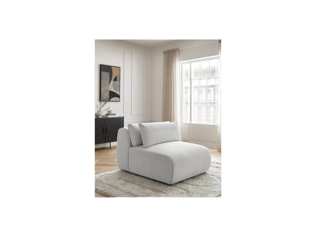 Jana - Chauffeuse 1 Place Avec Têtière Pour Canapé Modulable - Tissu Chiné