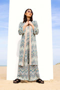 Le Kimono Maggie Zigzag Blue