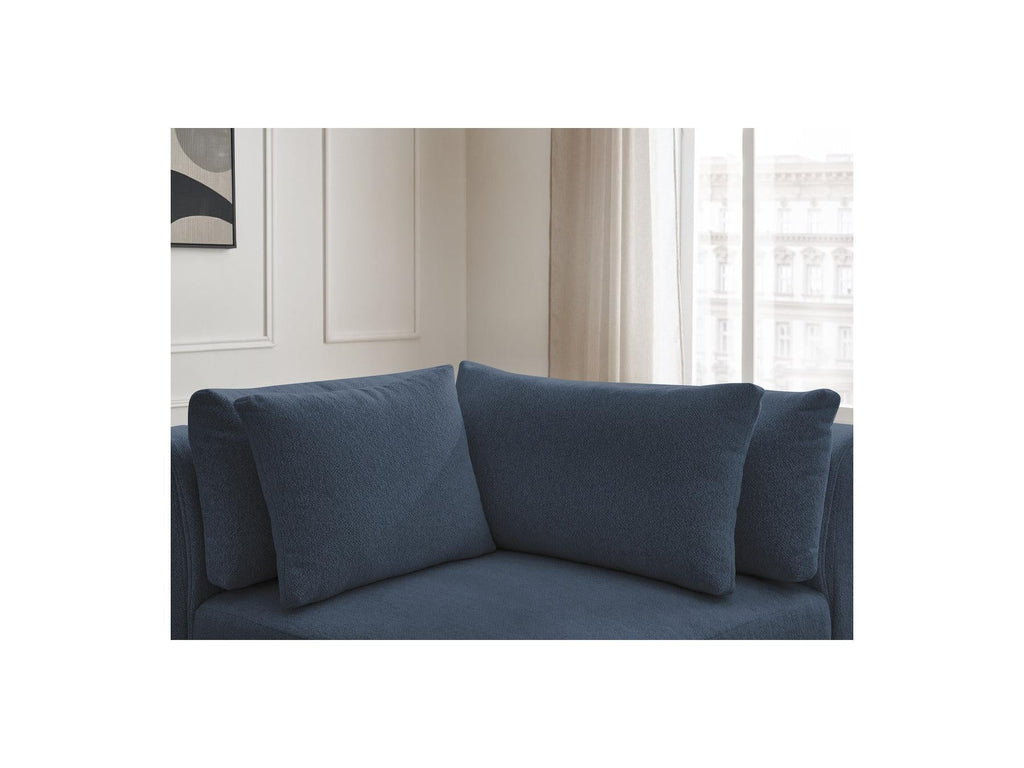 Jana - Angle Avec Têtière Pour Canapé Modulable - Tissu Chiné