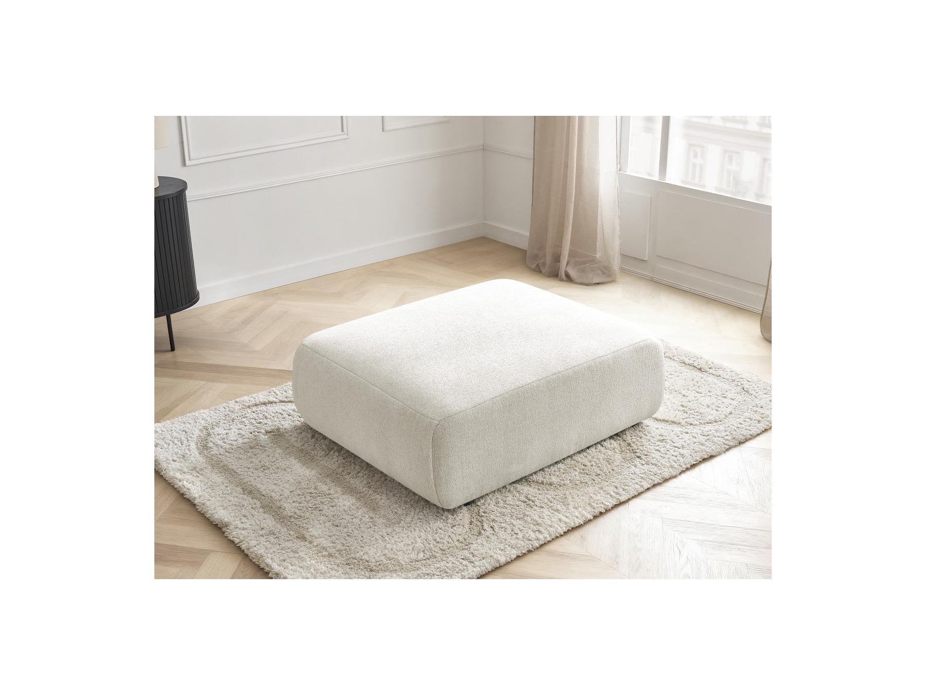 Jana - Pouf Grand - Tissu Chiné