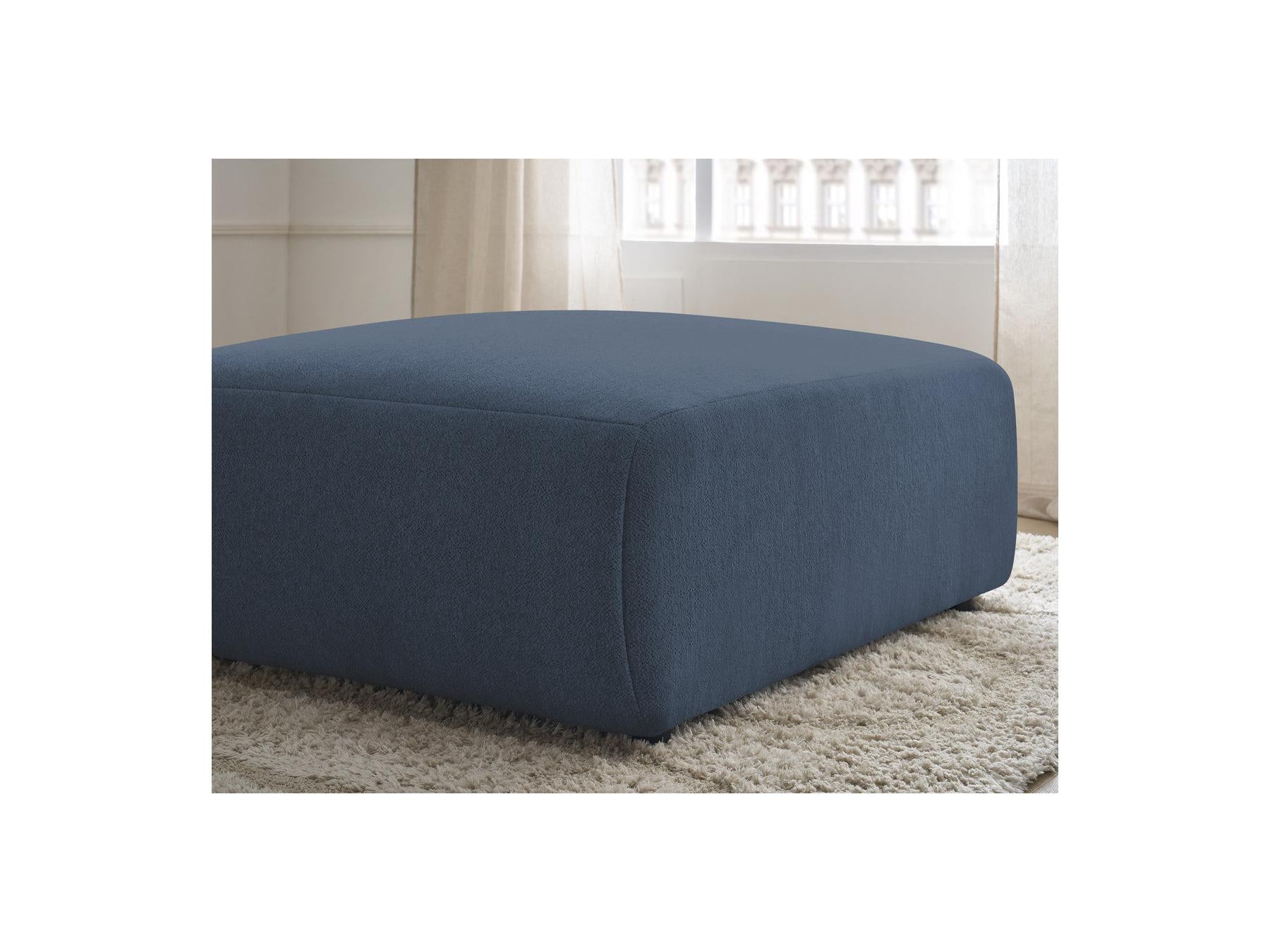 Jana - Pouf Grand - Tissu Chiné