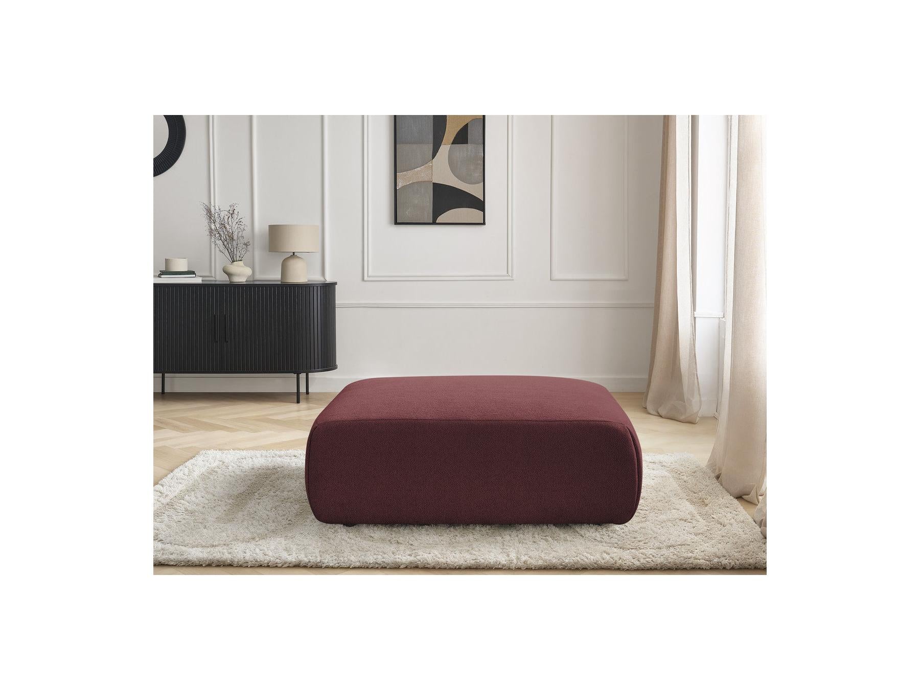 Jana - Pouf Grand - Tissu Chiné