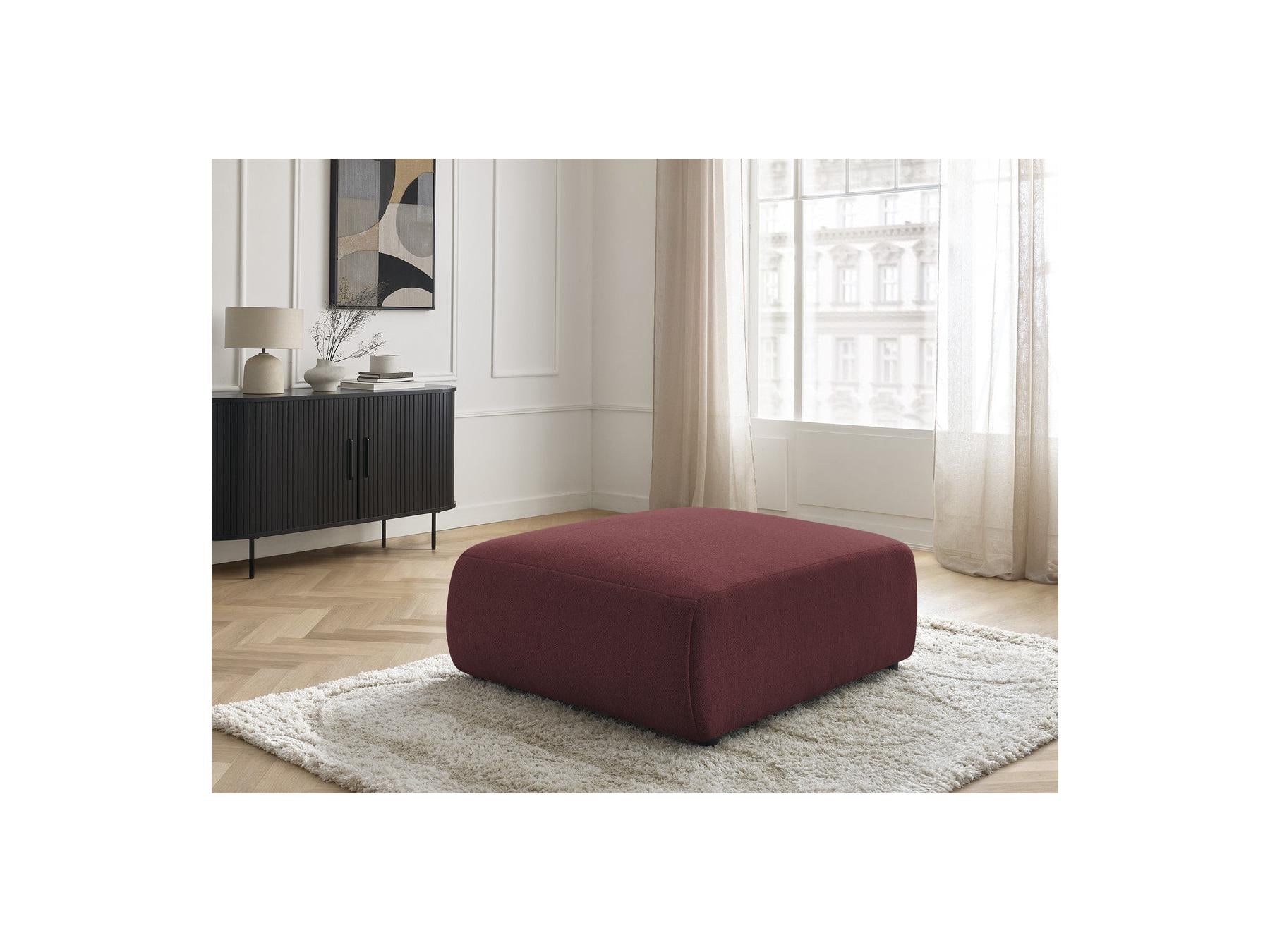 Jana - Pouf Grand - Tissu Chiné