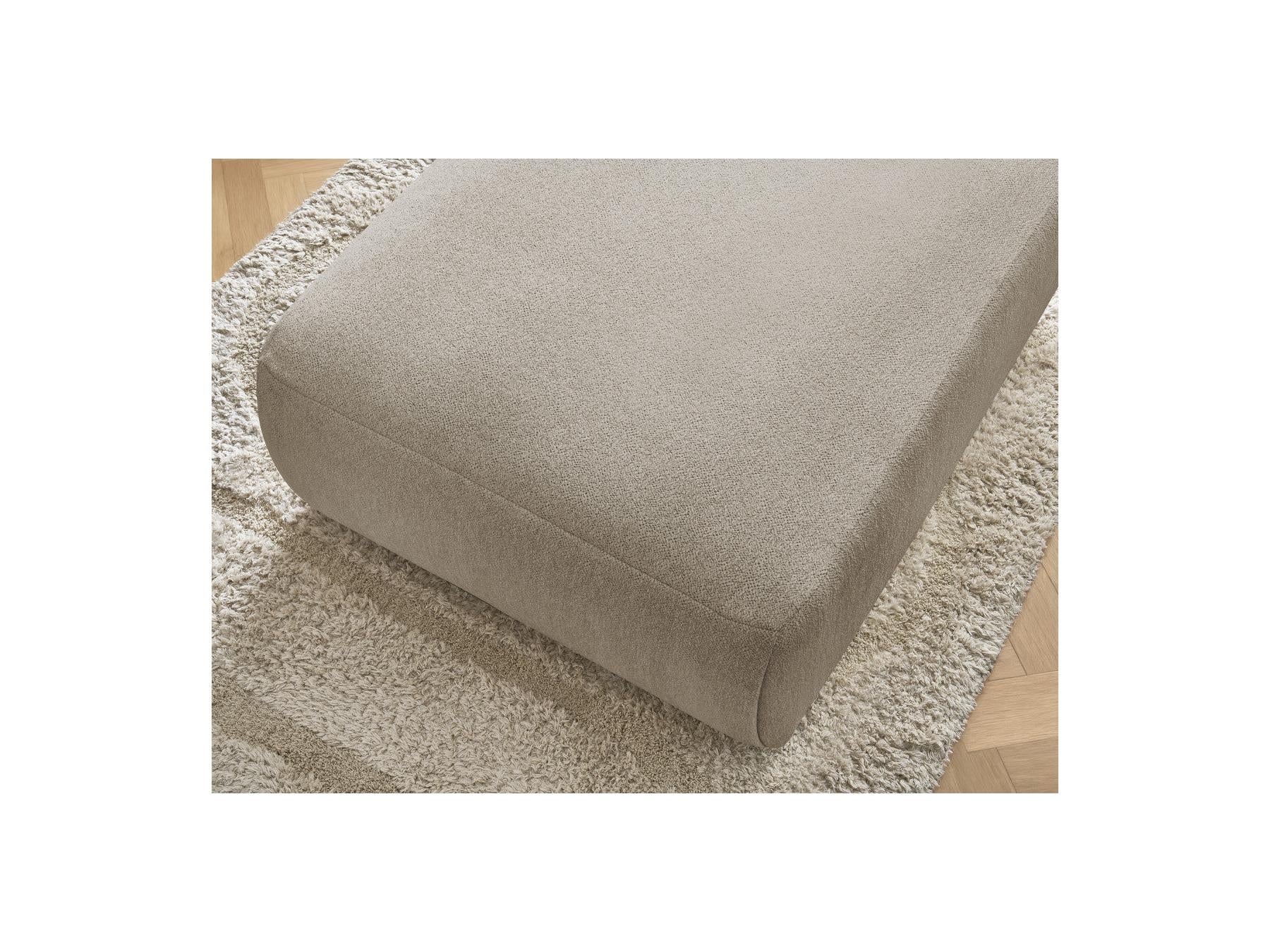 Jana - Pouf Grand - Tissu Chiné