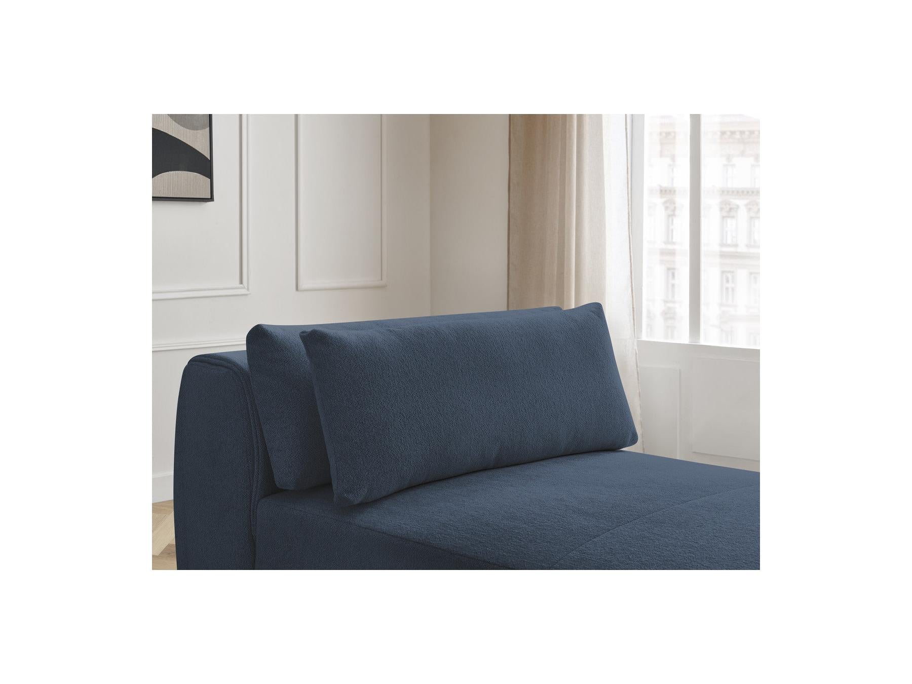 Jana - Méridienne Avec Têtière Pour Canapé Modulable - Tissu Chiné