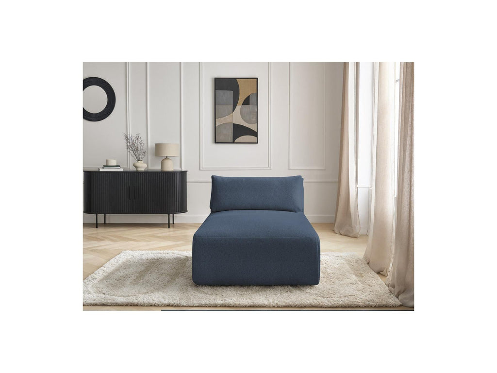 Jana - Méridienne Avec Têtière Pour Canapé Modulable - Tissu Chiné