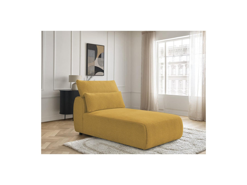 Jana - Méridienne Avec Têtière Pour Canapé Modulable - Tissu Chiné