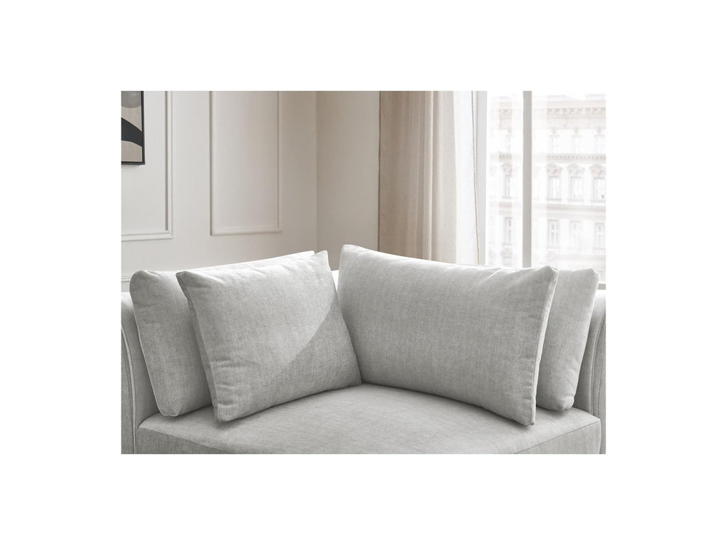 Jana - Angle Avec Têtière Pour Canapé Modulable - Tissu Velours