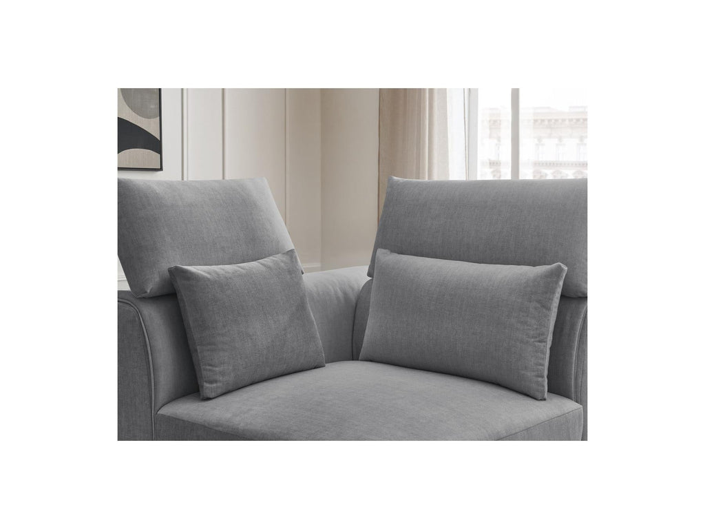 Jana - Angle Avec Têtière Pour Canapé Modulable - Tissu Velours