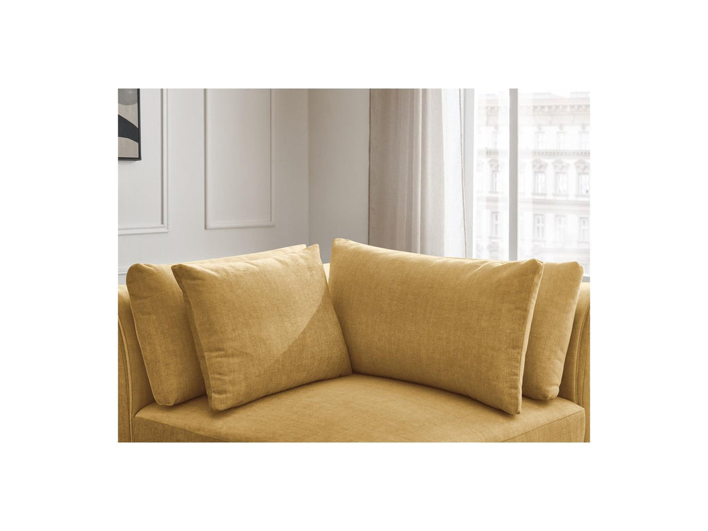 Jana - Angle Avec Têtière Pour Canapé Modulable - Tissu Velours