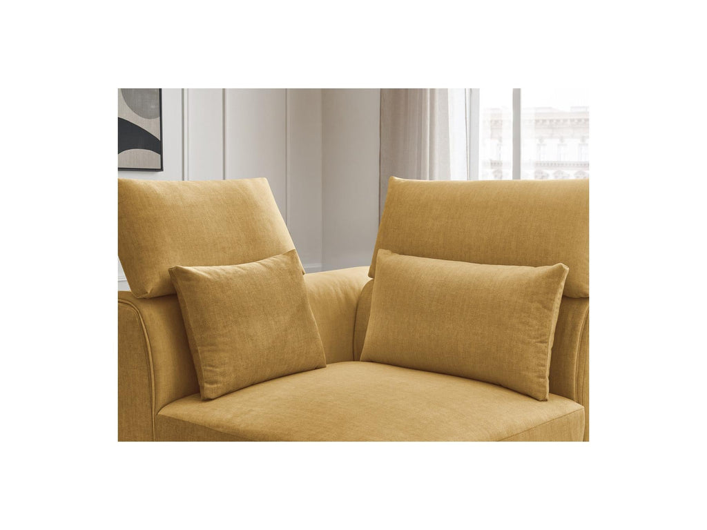 Jana - Angle Avec Têtière Pour Canapé Modulable - Tissu Velours