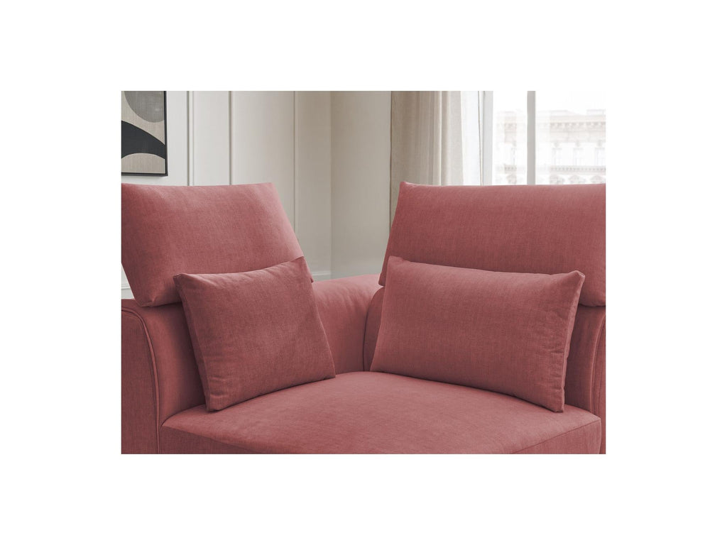 Jana - Angle Avec Têtière Pour Canapé Modulable - Tissu Velours