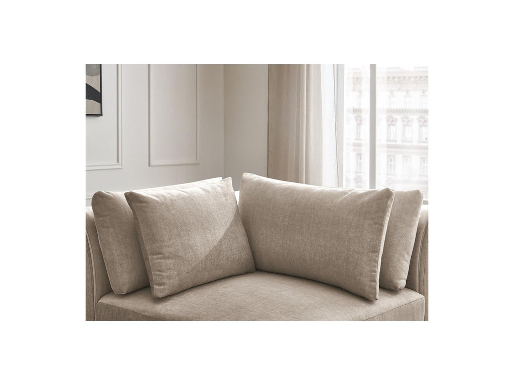 Jana - Angle Avec Têtière Pour Canapé Modulable - Tissu Velours