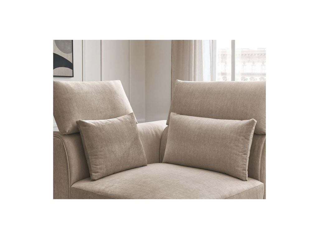 Jana - Angle Avec Têtière Pour Canapé Modulable - Tissu Velours